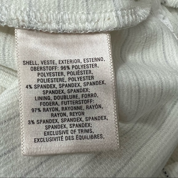 Maeve Sunland Ruffles Striped Dress Cap Sleeves Mid Length Anthropologie - Picture 8 of 8